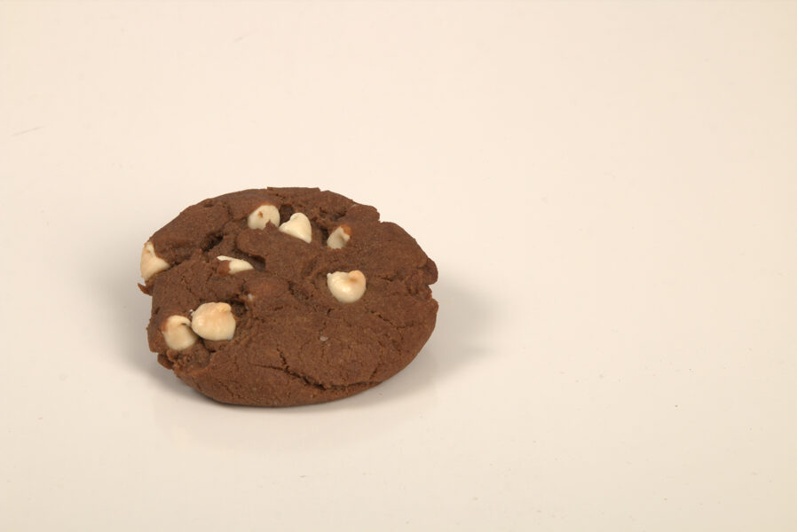A half dozen chocolate white chocolate chip