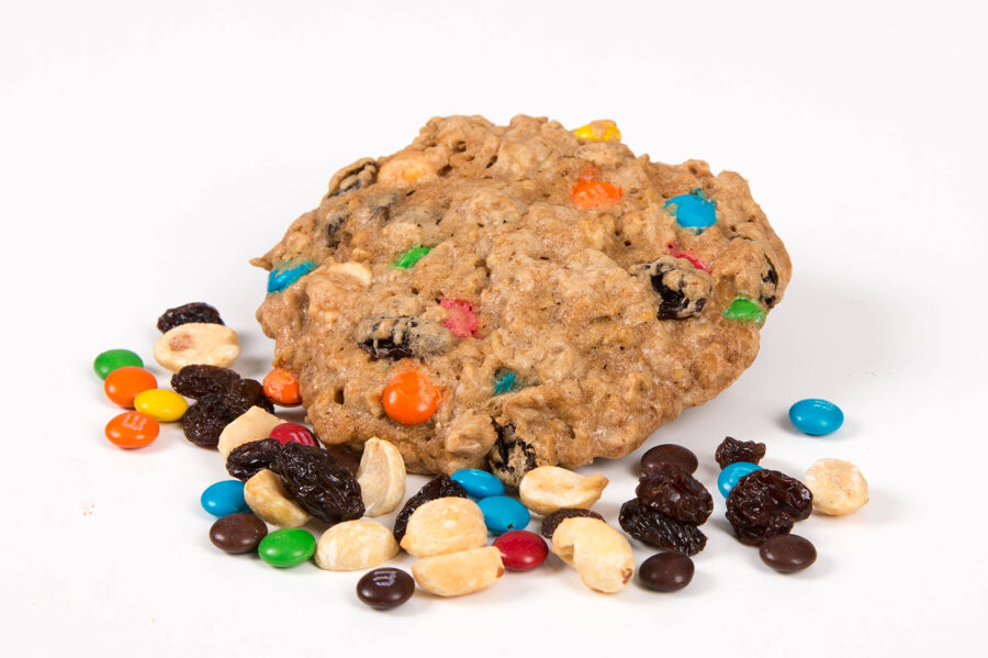 A half dozen trail mix cookies